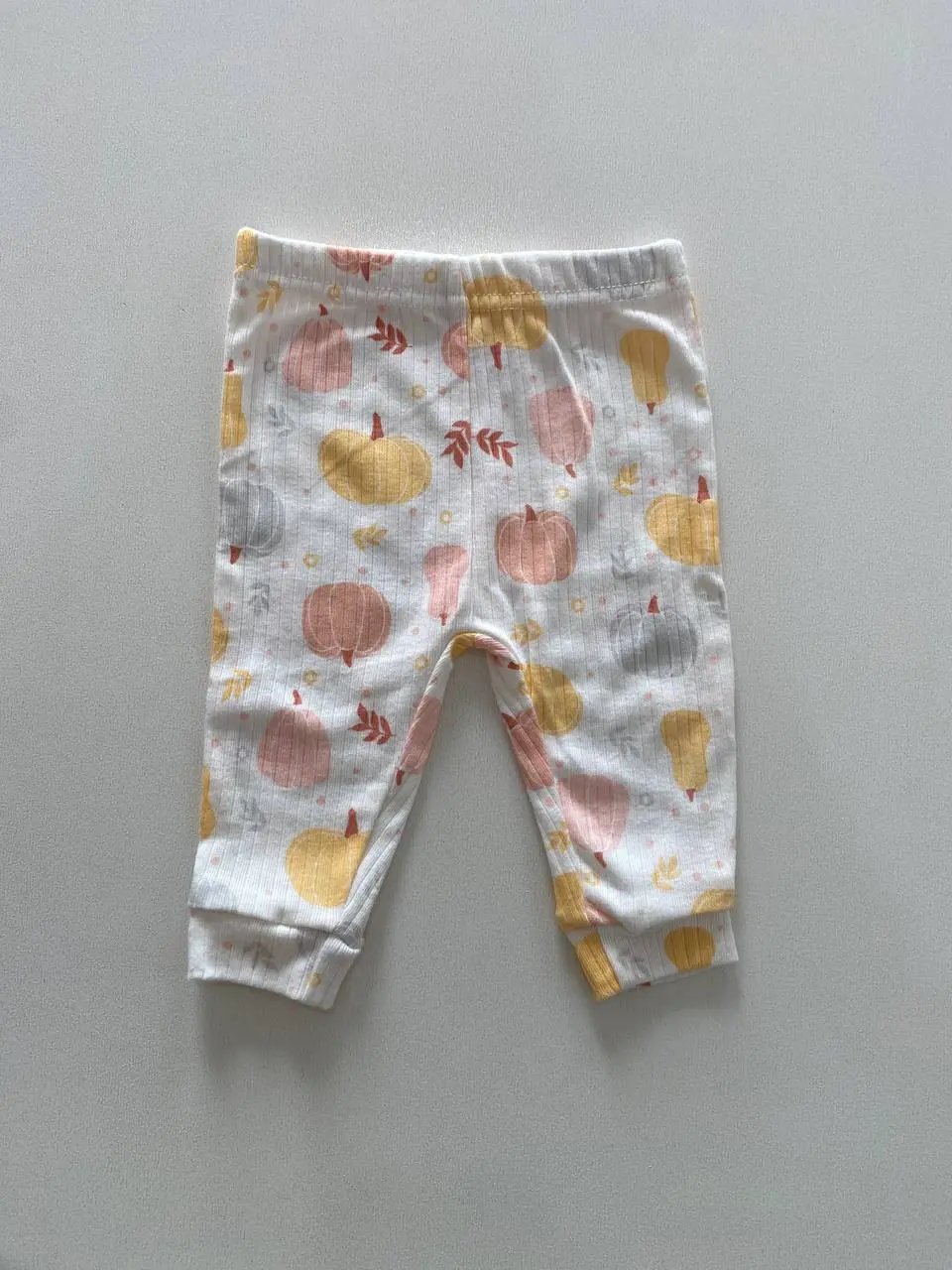 شلوار بچگانه طرح کدو تنبل