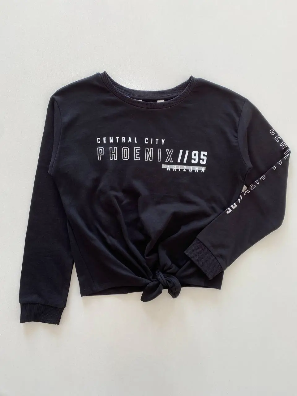 کراپ دخترانه با طراحی گره ای