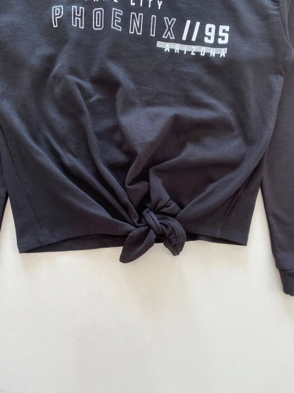 کراپ دخترانه با طراحی گره ای