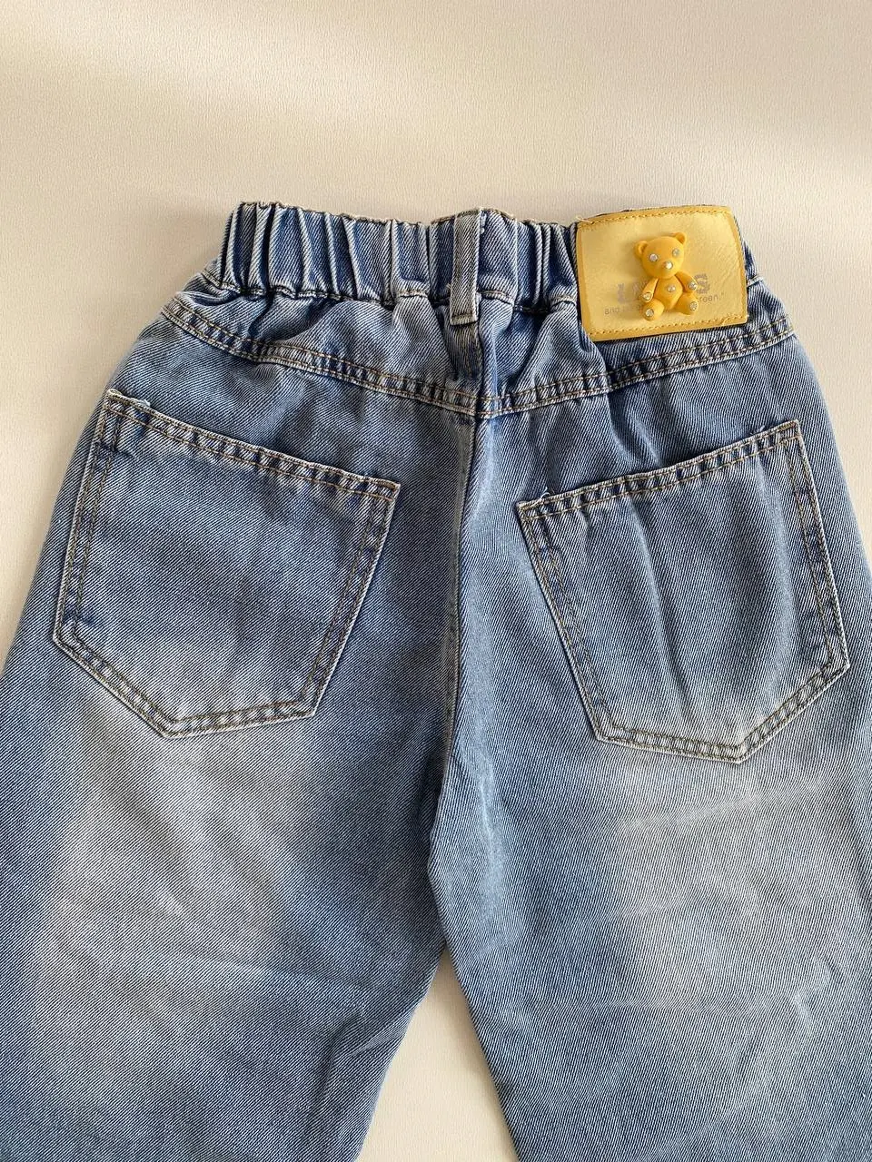 شلوار بگ جین کمر کشی