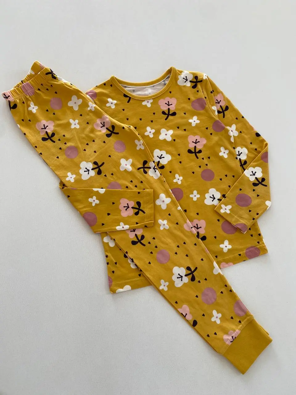 ست راحتی دخترانه طرح گل