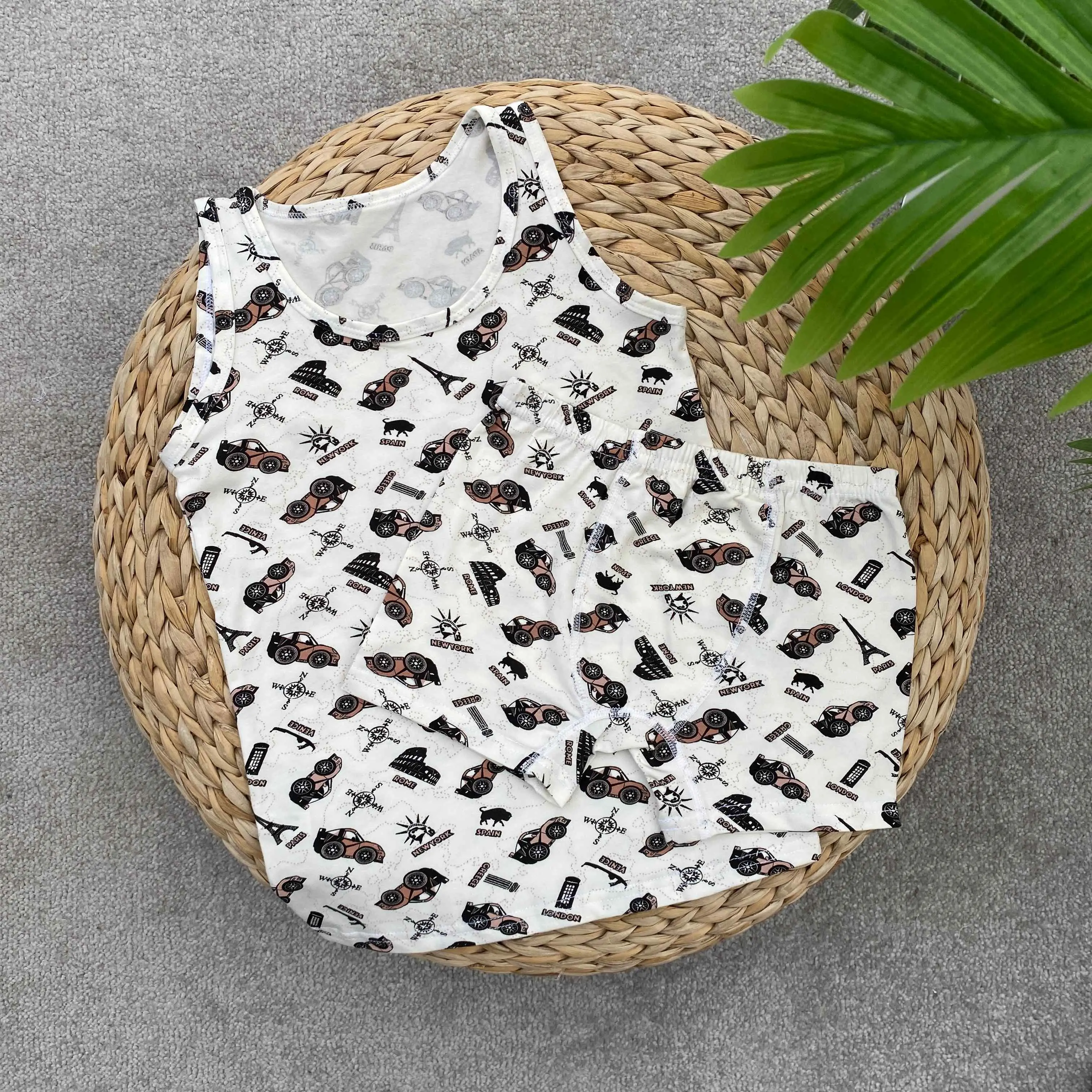 ست تاپ و شلوارک پسرانه