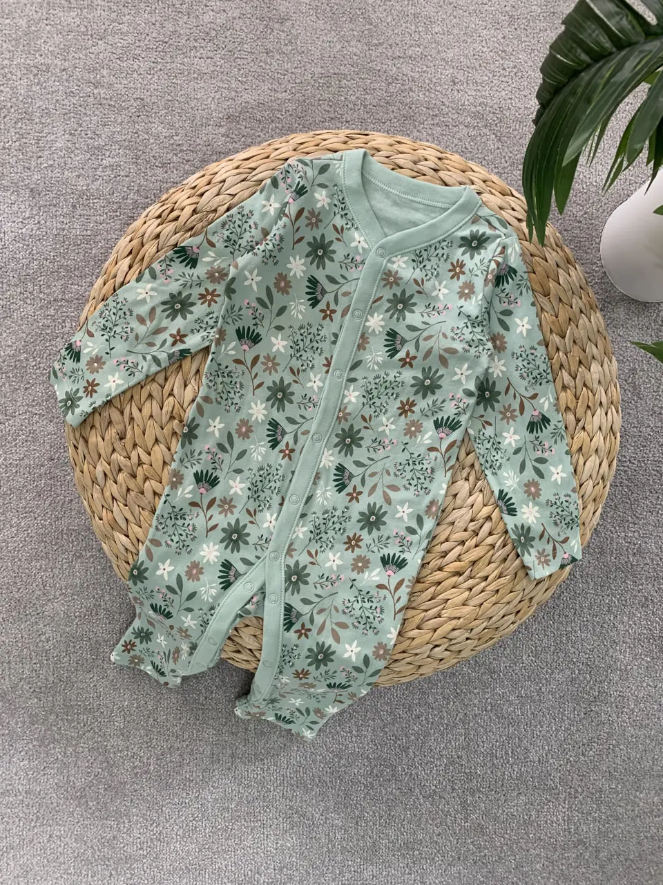 سرهمی نوزادی طرح گل گلی