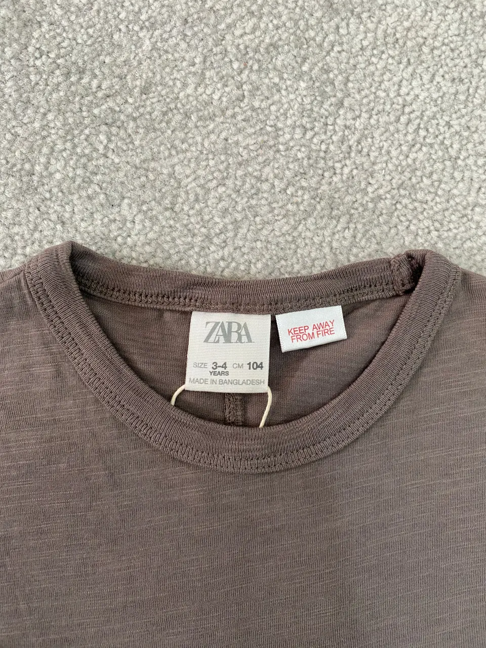 تیشرت آستین کوتاه برند Zara