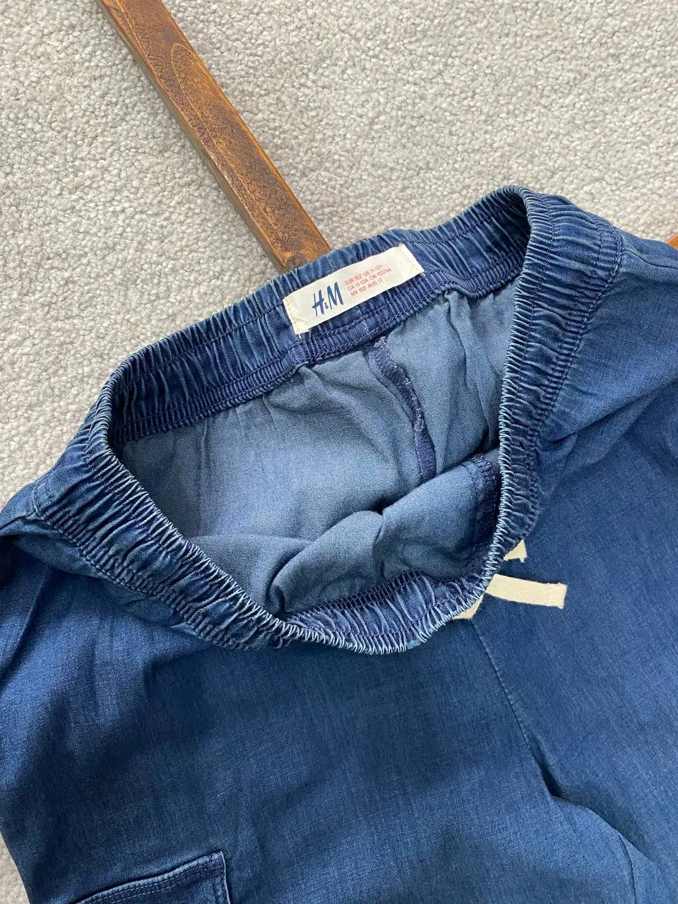 شلوار جین کاغذی کارگو H&M