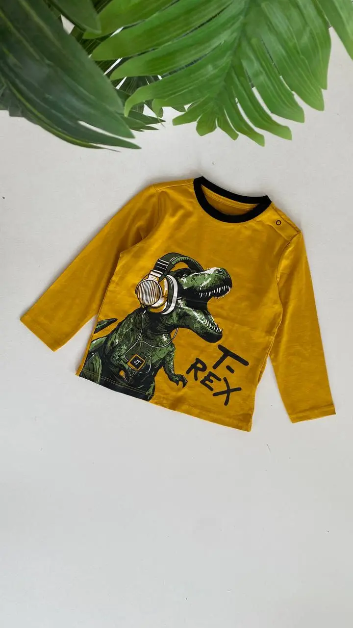 بلوز آستین بلند طرح T-Rex